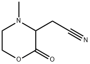 3-Morpholineacetonitrile,4-methyl-2-oxo-(9CI),159050-64-3,结构式