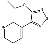 Pyridine, 3-(4-ethoxy-1,2,5-thiadiazol-3-yl)-1,2,5,6-tetrahydro- (9CI),159059-10-6,结构式