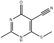 5-CYANO-2-METHYL-6-(METHYLTHIO)PYRIMIDIN-4(3H)-ONE,15908-63-1,结构式