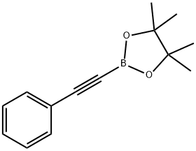 2-苯基-1-乙炔基硼酸频那醇酯, 159087-45-3, 结构式