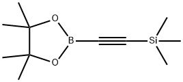 TRIMETHYL((4,4,5,5-TETRAMETHYL-1,3,2-DIOXABOROLAN-2-YL)ETHYNYL)SILANE, 159087-46-4, 结构式