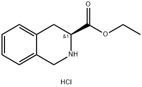 S-1,2,3,4-四氢异喹啉-3-羧酸乙酯盐酸盐 结构式