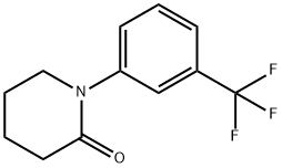 1-(3-TRIFLUOROMETHYL-PHENYL)-PIPERIDIN-2-ONE,159177-91-0,结构式