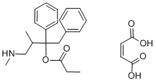 1,2-DIPHENYL-3-METHYL-4-[METHYLAMINO]-2-BUTYL PROPIONATE MALEATE SALT Struktur