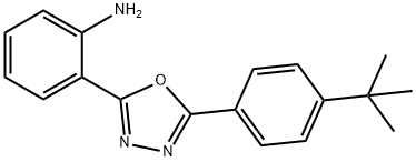 2-(2-AMINOPHENYL)-5-(4-(TERT-BUTYL)PHENYL)-1,3,4-OXADIAZOLE,159222-57-8,结构式