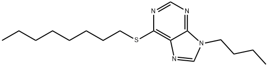 9-butyl-6-octylsulfanyl-purine,15923-50-9,结构式