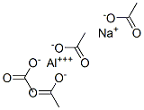 acetic acid, aluminium sodium salt  Struktur