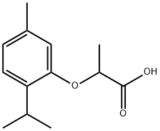 2-(2-异丙基-5-甲基苯氧基)丙酸, 159302-03-1, 结构式