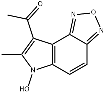 1-(6-HYDROXY-7-METHYL-6H-[1,2,5]OXADIAZOLO[3,4-E]INDOL-8-YL)ETHAN-1-ONE