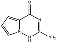 Pyrrolo[2,1-f][1,2,4]triazin-4(1H)-one, 2-amino- (9CI) Structure