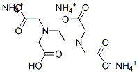 (エチレンビスニトリロ)四酢酸/アンモニア,(1:3) 化学構造式