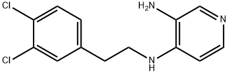 3-Amino-4-[(3,4-dichlorophenethyl)amino]pyridine 结构式