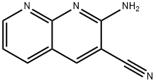 2-AMINO-[1,8]NAPHTHYRIDINE-3-CARBONITRILE 结构式