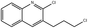 2-CHLORO-3-(3-CHLOROPROPYL)QUINOLINE 化学構造式