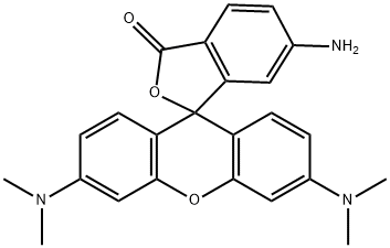 6-Aminotetramethylrhodamine 化学構造式