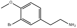 2-(3-溴-4-甲氧基苯基)乙胺,159465-27-7,结构式