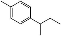1-甲基-4-(1-甲基丙基)苯,1595-16-0,结构式