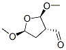 3-Furancarboxaldehyde, tetrahydro-2,5-dimethoxy-, [2R-(2alpha,3beta,5alpha)]- (9CI) Structure