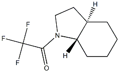 1H-Indole, octahydro-1-(trifluoroacetyl)-, trans-(-)- (9CI),159551-38-9,结构式
