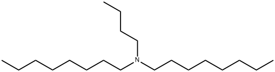 N-ブチル-N-オクチル-1-オクタンアミン 化学構造式