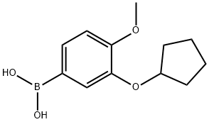 3-环戊氧基-4-甲氧基苯硼酸, 159613-21-5, 结构式