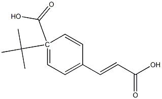 Benzoic acid, 4-(2-carboxyethenyl)-, 1-(1,1-dimethylethyl) ester, (E)- (9CI) 结构式