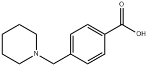 4-PIPERIDIN-1-YLMETHYL-BENZOIC ACID Struktur