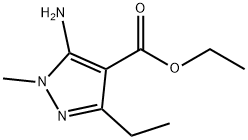 1H-Pyrazole-4-carboxylicacid,5-amino-3-ethyl-1-methyl-,ethylester(9CI) Structure