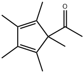 1-Acetyl-1,2,3,4,5-pentamethyl-2,4-cyclopentadiene Structure