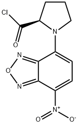 N-(7-硝基-2,1,3-苯并恶二唑-4-基)-D-脯氨酰氯,159717-69-8,结构式
