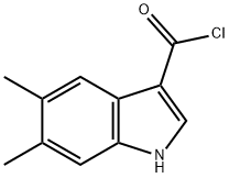 1H-Indole-3-carbonyl chloride, 5,6-dimethyl- (9CI),159730-25-3,结构式