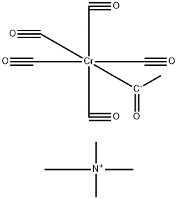 四甲基铵(1-羟基亚乙基)五羰基铬, 15975-93-6, 结构式