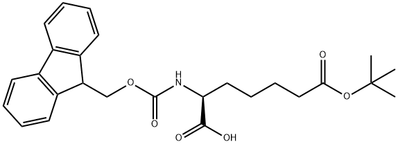 (S)-2-FMOC-AMINO-HEPTANEDIOIC ACID 7-TERT-BUTYL ESTER Struktur