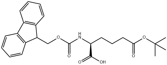 FMOC-L-Α-アミノアジピン酸-Δ-T-ブチルエステル 化学構造式