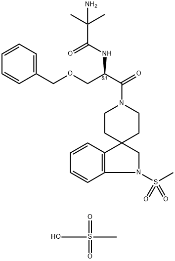 伊布莫仑甲磺酸盐,159752-10-0,结构式