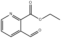 2-Pyridinecarboxylic acid, 3-forMyl-, ethyl ester Struktur