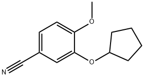 3-(CYCLOPENTYLOXY)-4-METHOXYBENZONITRILE 化学構造式