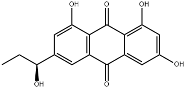 1,3,8-Trihydroxy-6-[(S)-1-hydroxypropyl]-9,10-anthracenedione Structure