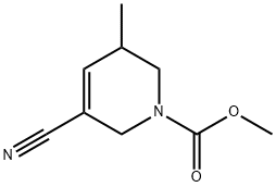 1(2H)-Pyridinecarboxylic  acid,  5-cyano-3,6-dihydro-3-methyl-,  methyl  ester,159792-60-6,结构式