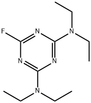 N,N,N',N'-Tetraethyl-6-fluoro-1,3,5-triazine-2,4-diamine Structure