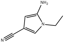 1H-Pyrrole-3-carbonitrile,5-amino-1-ethyl-(9CI),159831-29-5,结构式