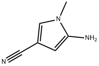 5-氨基-1-甲基-1H-吡咯-3-腈, 159831-30-8, 结构式