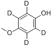 4-METHOXYPHENOL-2,3,5,6-D4, 159839-23-3, 结构式