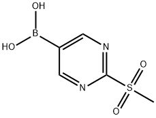 2-(methylsulfonyl)pyrimidin-5-ylboronic acid Structure