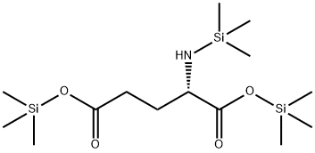 N-(トリメチルシリル)-L-グルタミン酸ビス(トリメチルシリル) 化学構造式