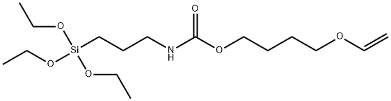 O-(乙烯氧基丁基)-N-(三乙氧基硅基丙基)脲烷, 159856-61-8, 结构式