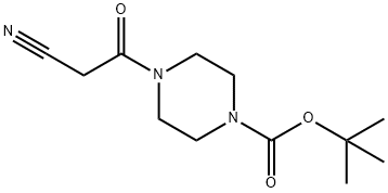 4-(2-氰基乙酰基)哌嗪-1-羧酸叔丁酯,159873-21-9,结构式
