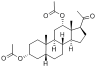 3-ALPHA,12-ALPHA-DIACETOXYPREGNAN-20-ONE 化学構造式
