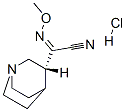 1-Azabicyclo(2.2.2)octane-3-acetonitrile, alpha-(methoxyimino)-, monohydrochloride, (R-(Z))- 结构式