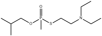 O-ISOBUTYLS-(2-(DIETHYLAMINO)ETHYL)METHYLPHOSPHONOTHIOATE 结构式
